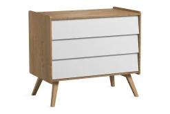 Vintage Kommode Tre / Natur / Hvit