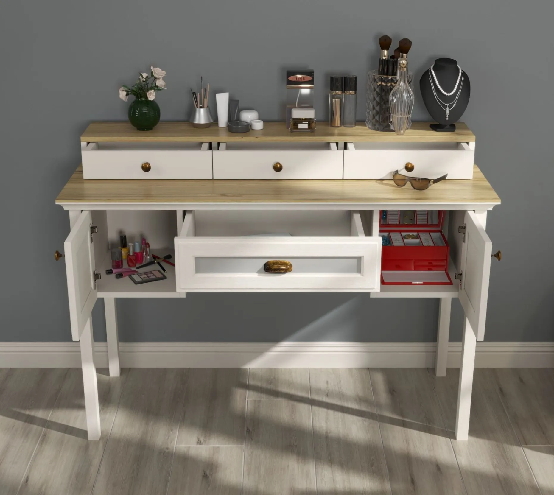 Virena Sminkebord 132 cm