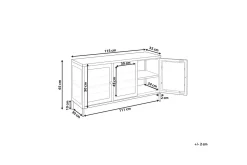 Vitrine Newport Svart