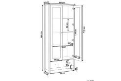 Vitrine Nornalup Hvit