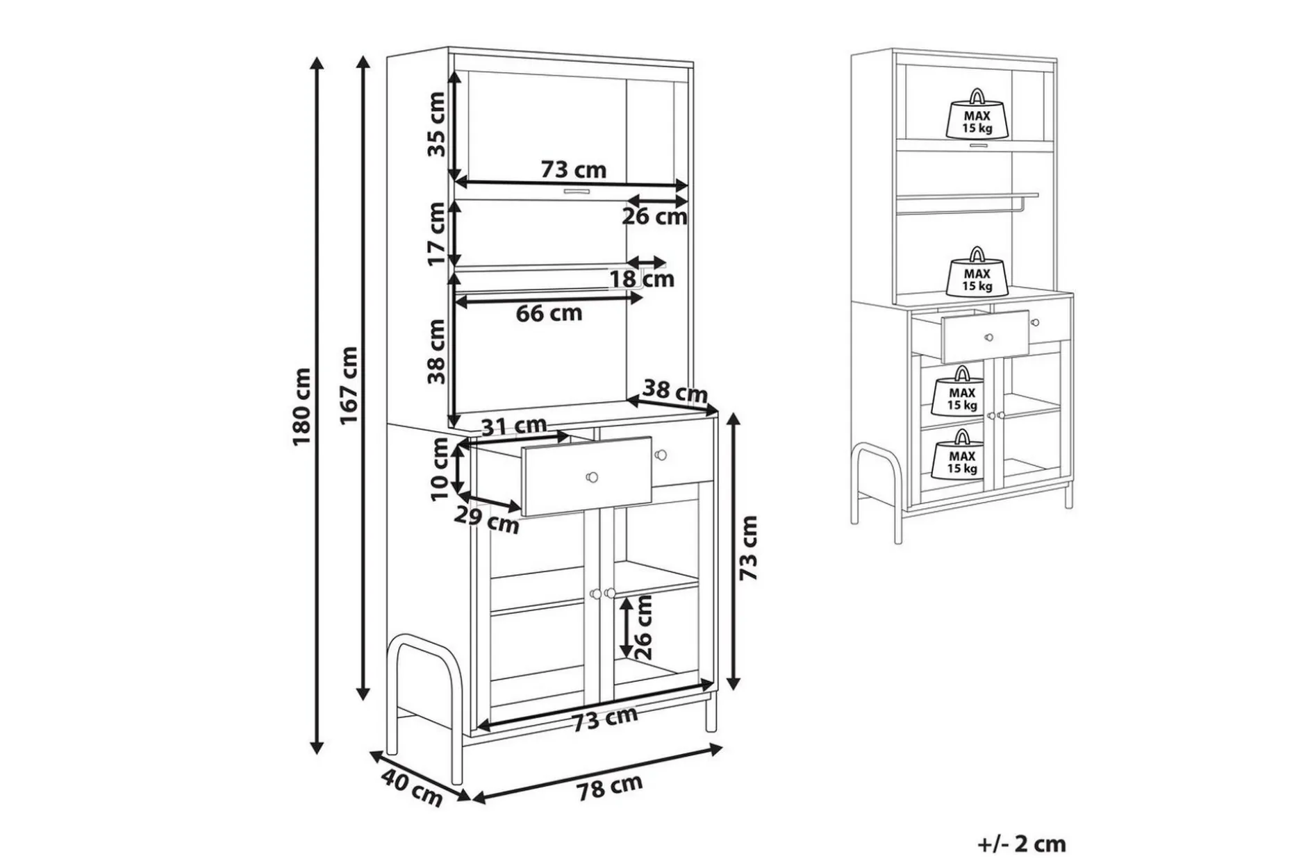 Vitrine Parlin