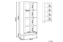Vitrine Rumson Lyst tre