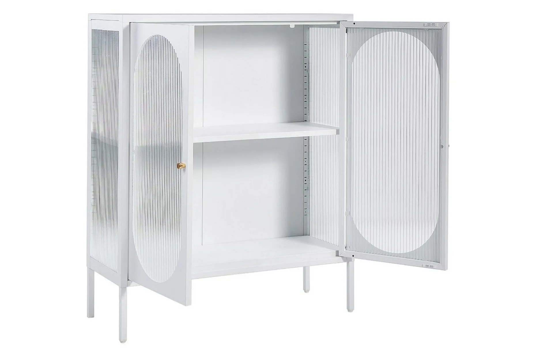Vitrine Sarre Hvit, gull
