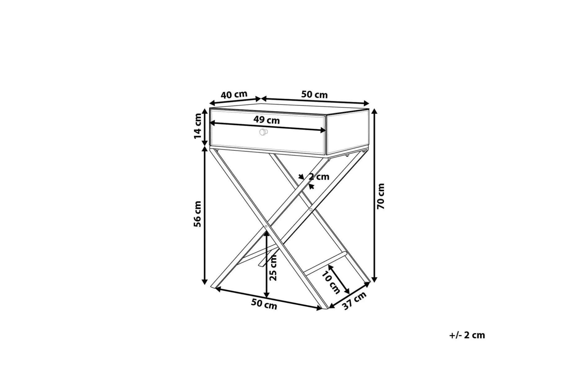 Vivy Avlastningsbord 50 cm