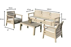Vomira Loungegruppe utendørs