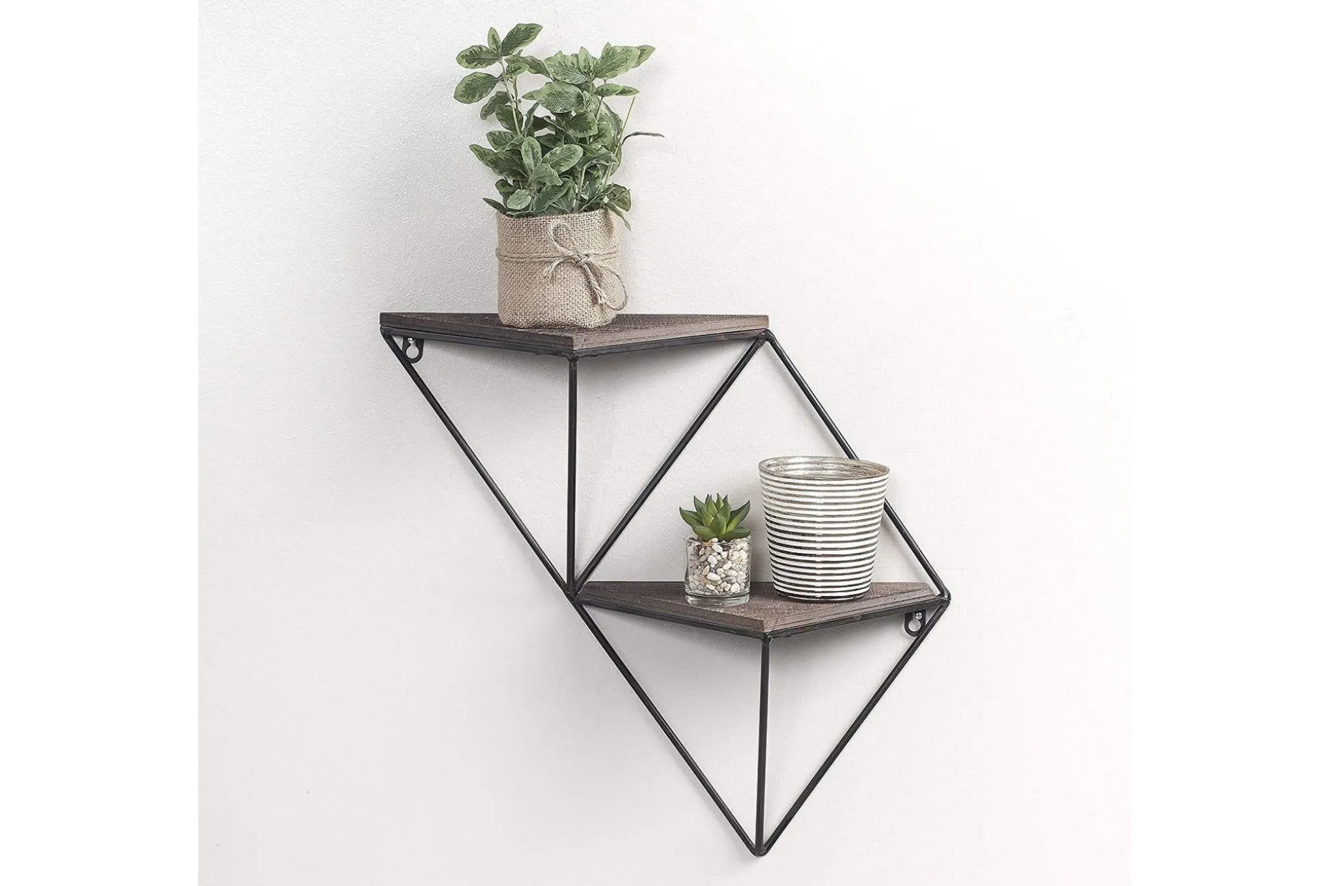 Wall Shelf Valnøtt|Svart