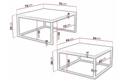 Wardner Sofabord 76 cm