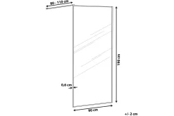Waspam Dusjskjerm 90x190 cm