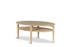 Waterloo Ovalt Sofabord 130x70 cm i heltre