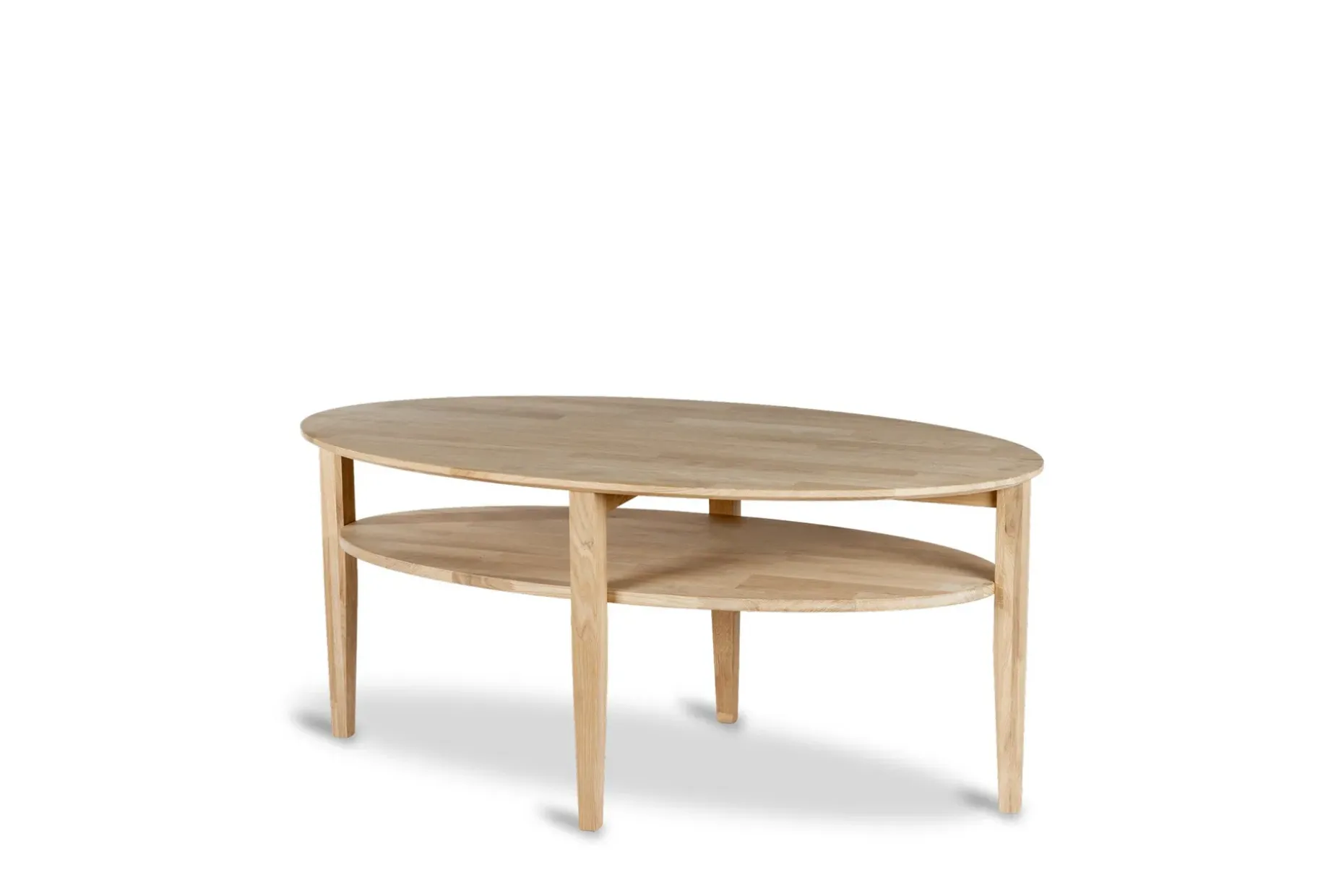 Waterloo Ovalt Sofabord 130x70 cm i heltre