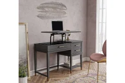 Westerleigh Hev- og Senkbart Skrivebord 116 cm med Skuffer G