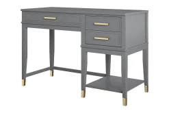 Westerleigh Hev- og Senkbart Skrivebord 116 cm med Skuffer G