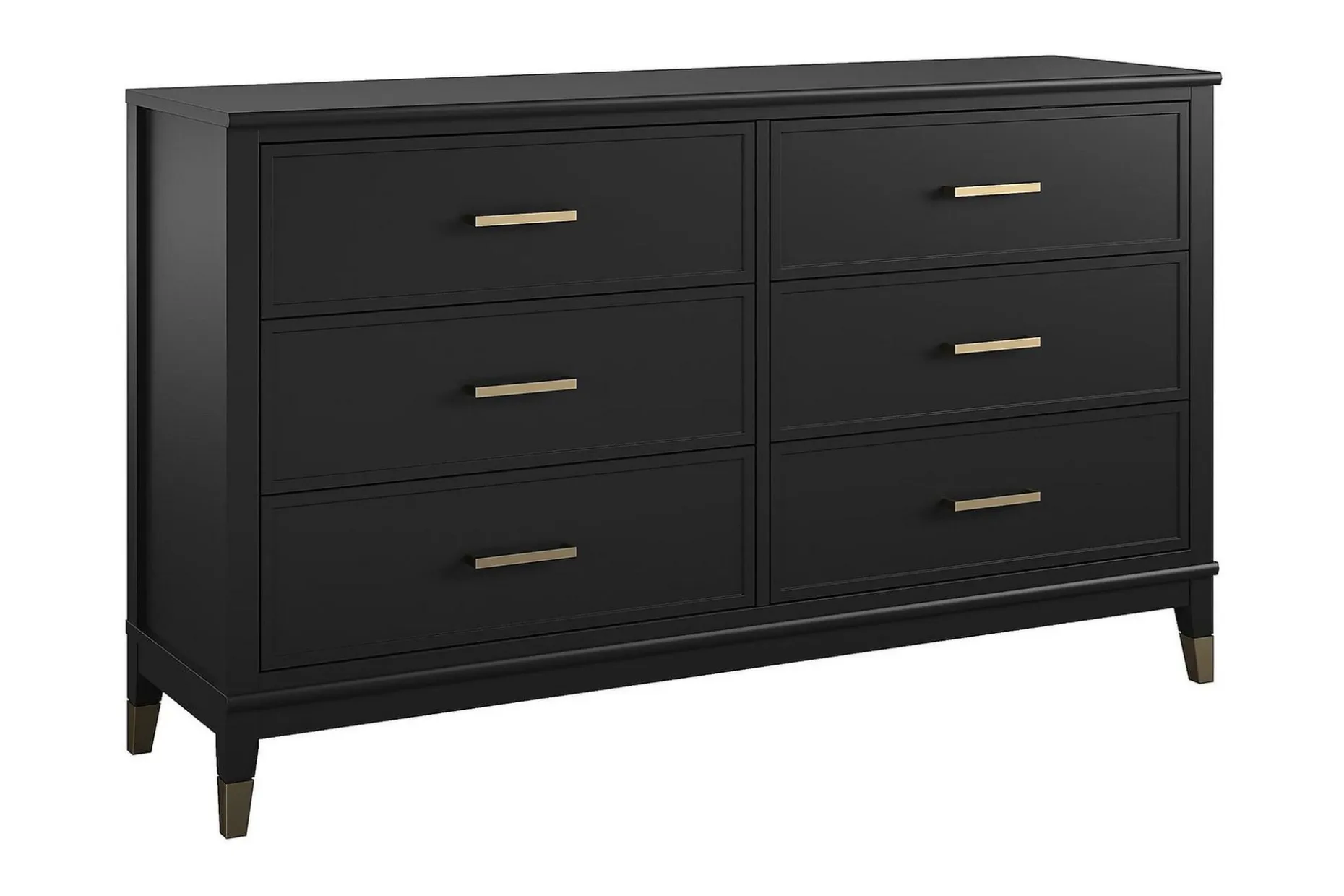 Westerleigh Kommode 144x41 cm Svart/Gull