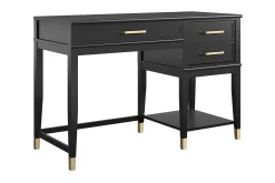 WesterleigH Skrivebord 116 cm Høy- og senkbart 3 Skuffer Sva