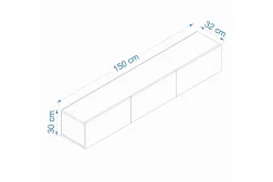 West Tv-benk 150 cm