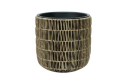 Wicker Blomsterpotte D35xH36 cm Lysebrun