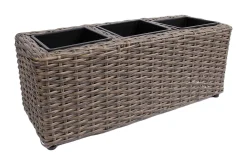 Wicker Dyrkingskasse 48x18xH18 cm Mørkebrun