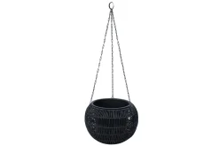 Wicker Hengende Krukke D32xH22 cm Svart