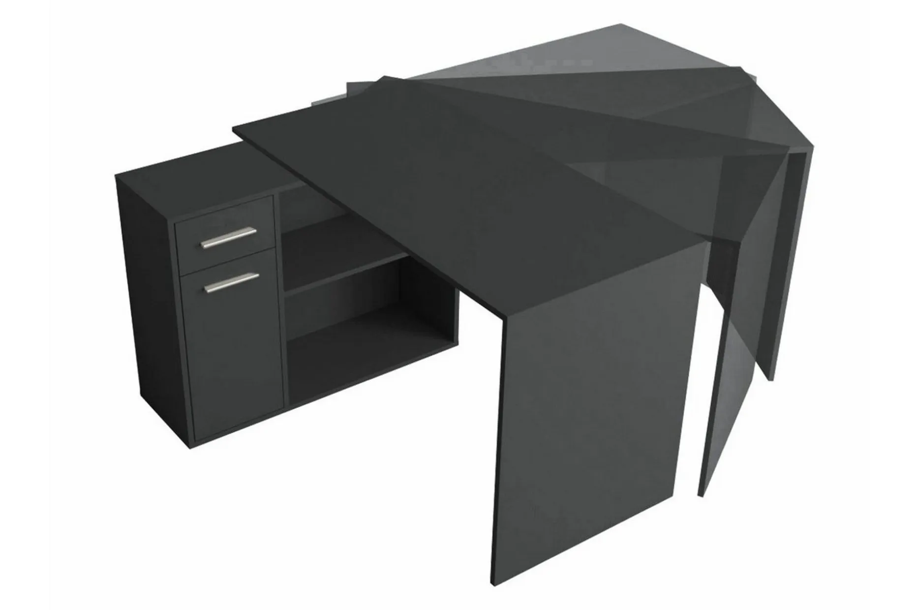Wickston Skrivbord 120 cm Anthracite
