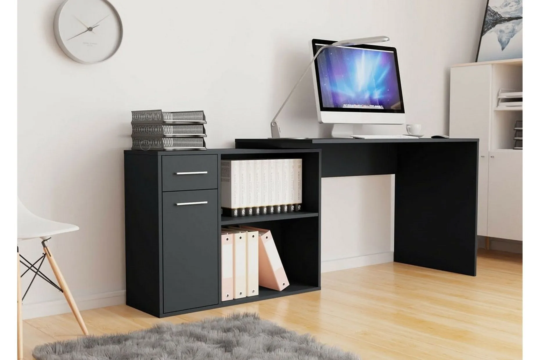 Wickston Skrivbord 120 cm Anthracite