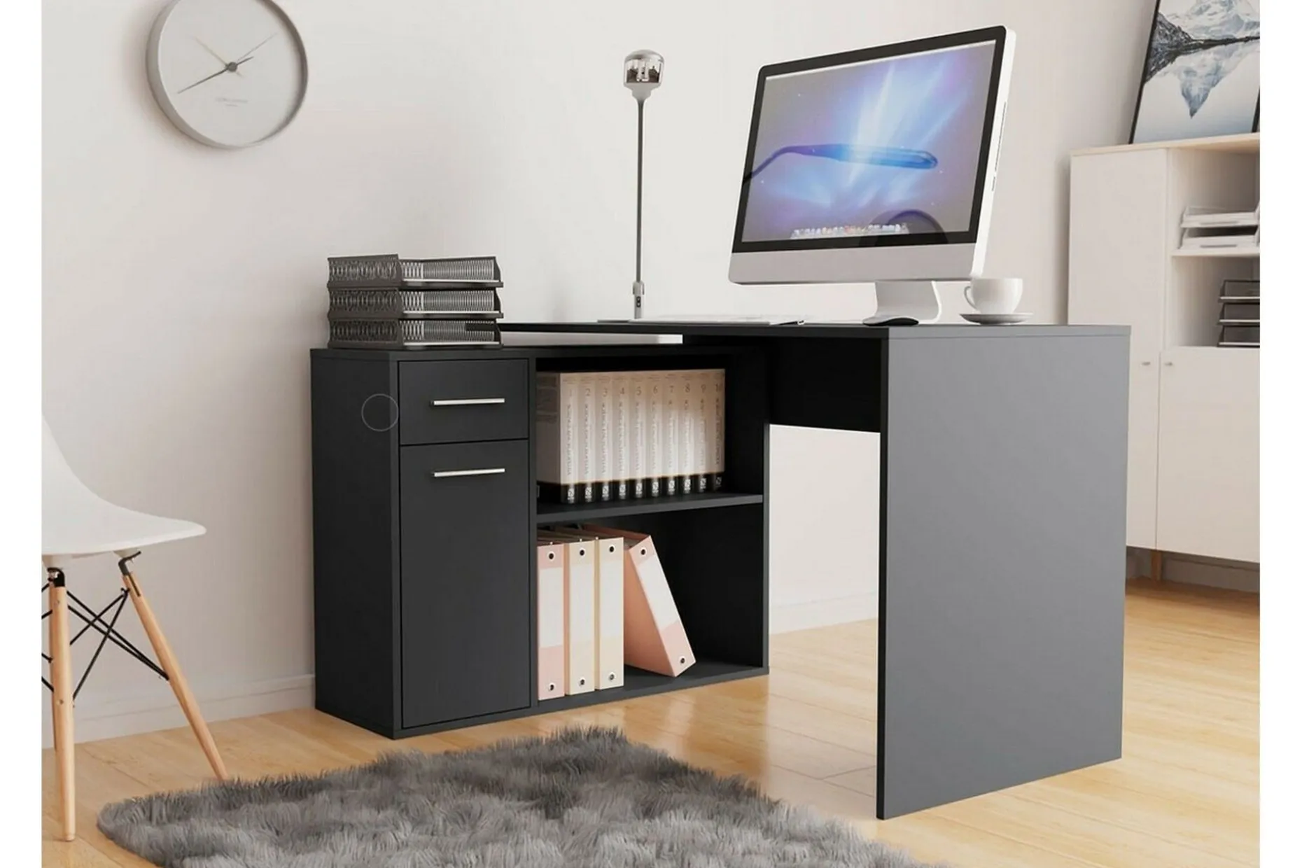Wickston Skrivbord 120 cm Anthracite
