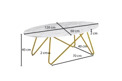 Willowdale Sofabord 120 cm Ovalt