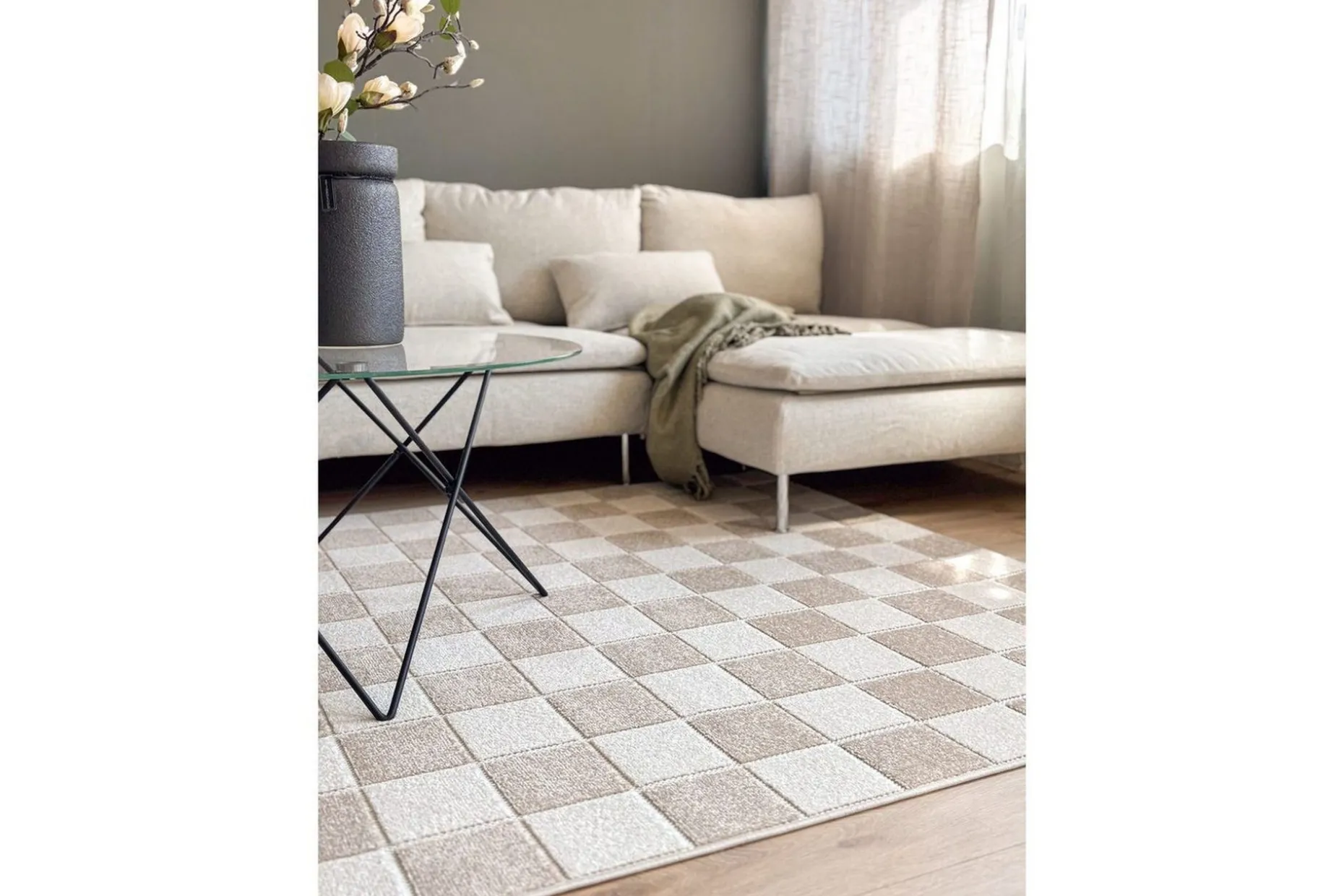 Wiltonteppe Hawaii Chess 240x340 cm, Lin, Linne