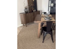Wiltonteppe Natural Circle 200x290 cm