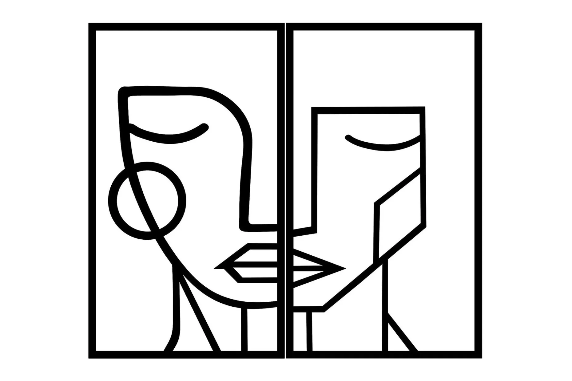 Woman Face Veggdekor