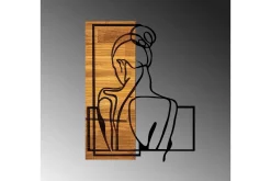 Woman Posture Veggdekor