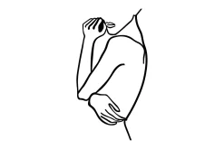 Woman 2 Veggdekor