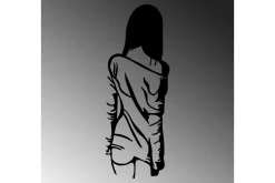Woman With Loose Dress Veggdekor