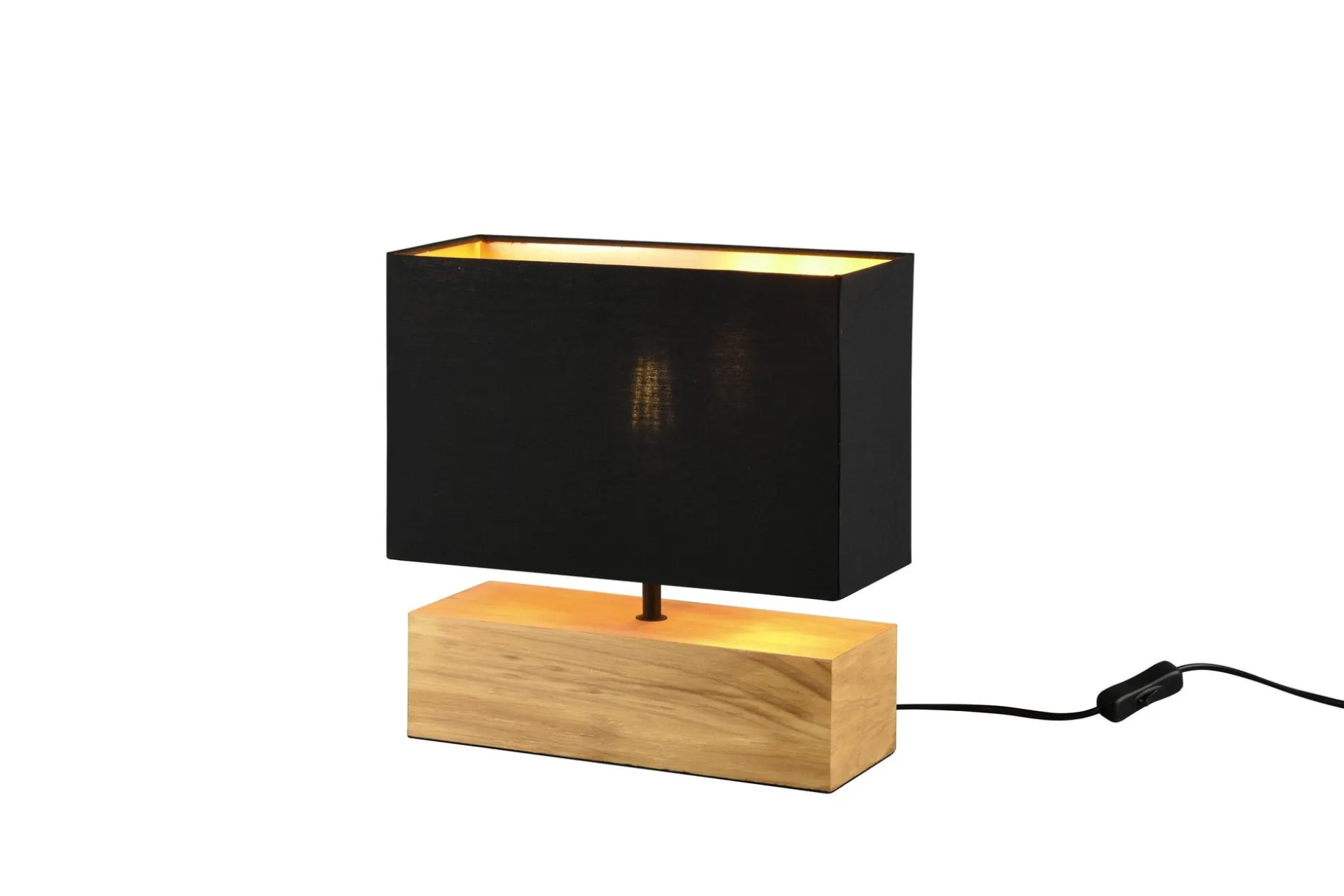 Woody Bordlampe 30 cm Svart/Tre