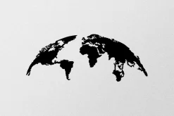 World Map Medium Veggdekor