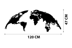 World Map Medium Veggdekor