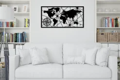 World Map Medium Veggdekor