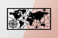World Map Medium Veggdekor