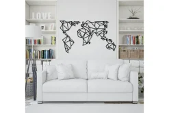 World Map Metal Decor 4 Veggdekor