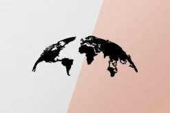 World Map Small 100 cm Veggdekor