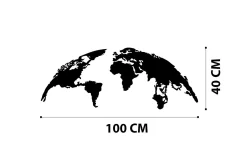World Map Small 100 cm Veggdekor