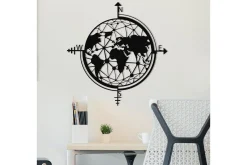 World Map Veggdekor