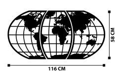 World Map 11 Veggdekor