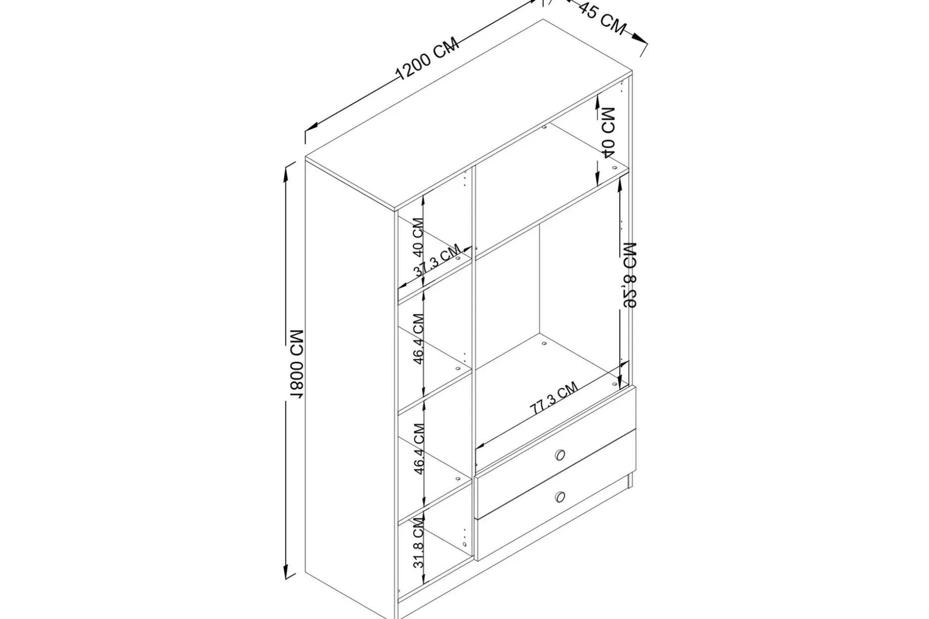 Yaman Garderobe 120x181 cm