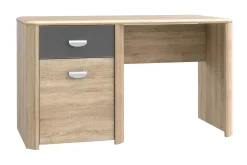 Yazmene Skrivebord 130 cm med Oppbevaringsskuff + Skap