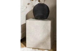 York High Travertin Sidebord 40x40x45 cm