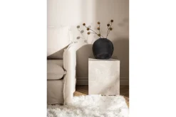 York High Travertin Sidebord 40x40x45 cm