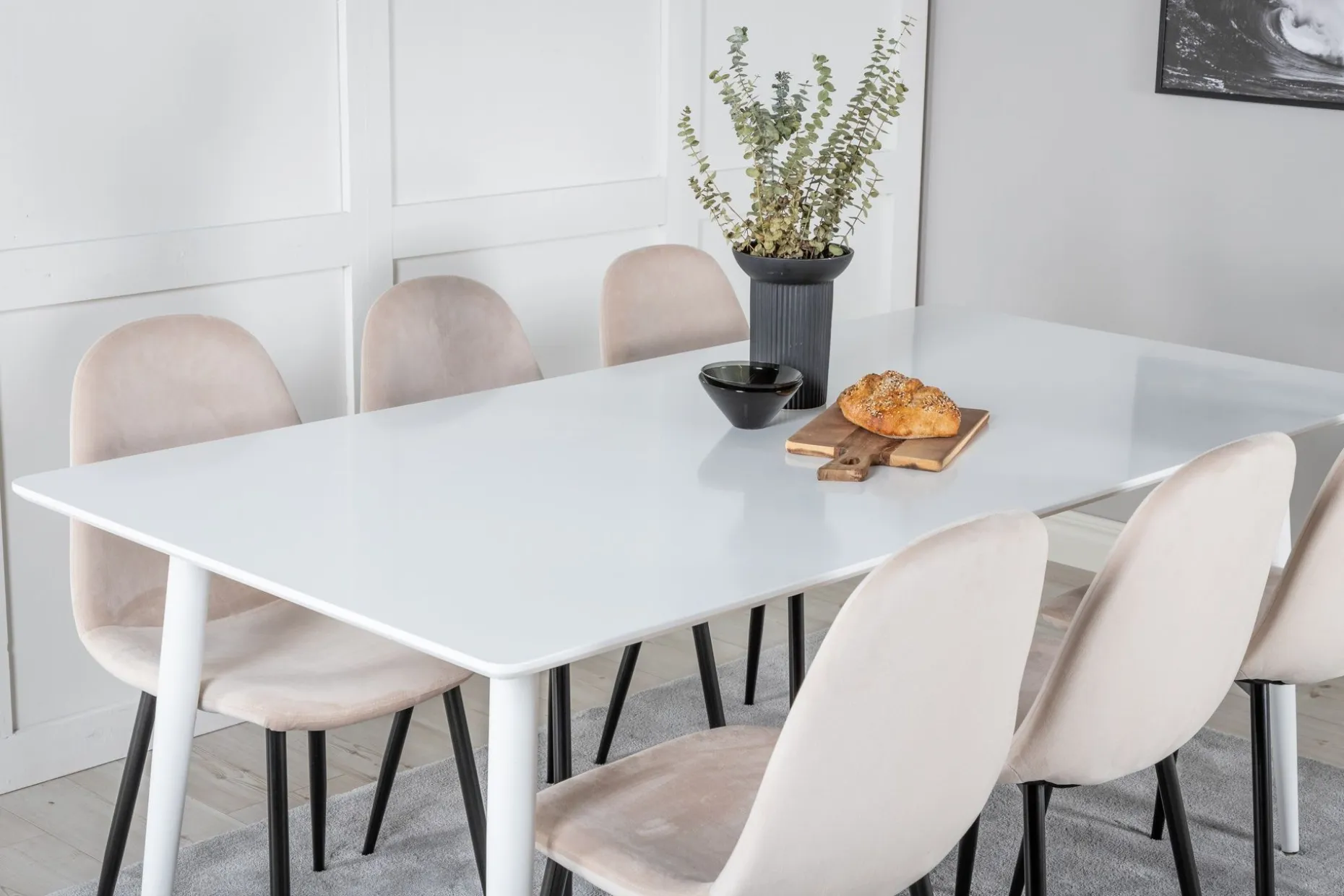 Ypas Spisegruppe 180 cm inkl. 6 Pontus Stoler