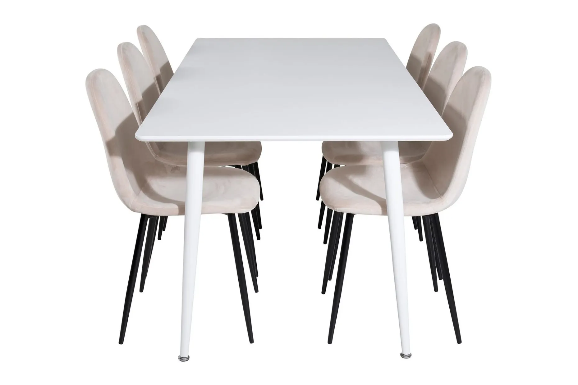 Ypas Spisegruppe 180 cm inkl. 6 Pontus Stoler