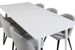 Ypas Spisegruppe 180 cm inkl. 6 Valera Stoler