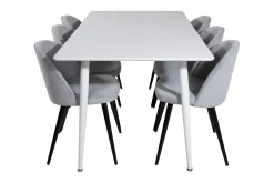 Ypas Spisegruppe 180 cm inkl. 6 Valeri Stoler
